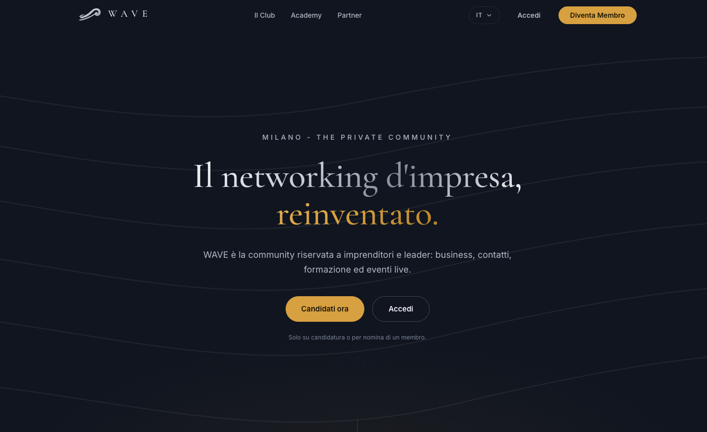 Wave platform — The Private Community